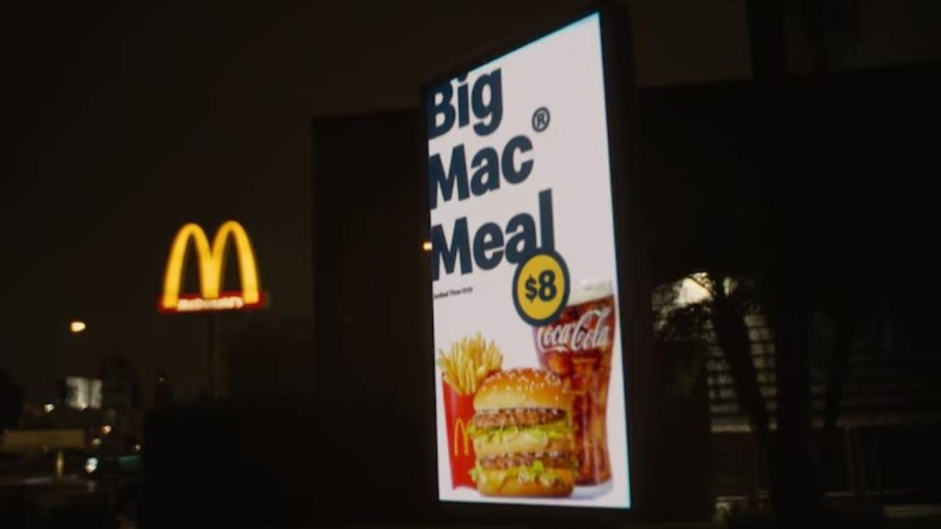Mcdonalds big mac sign