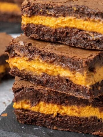 Pumpkin brownies