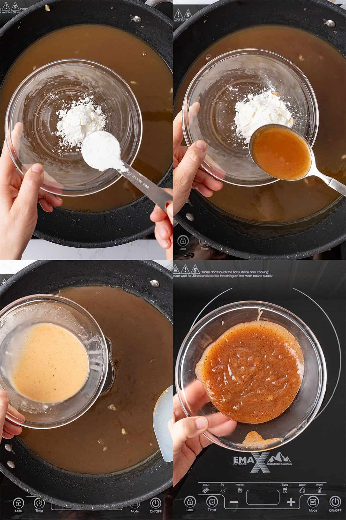 Make the apple compote.