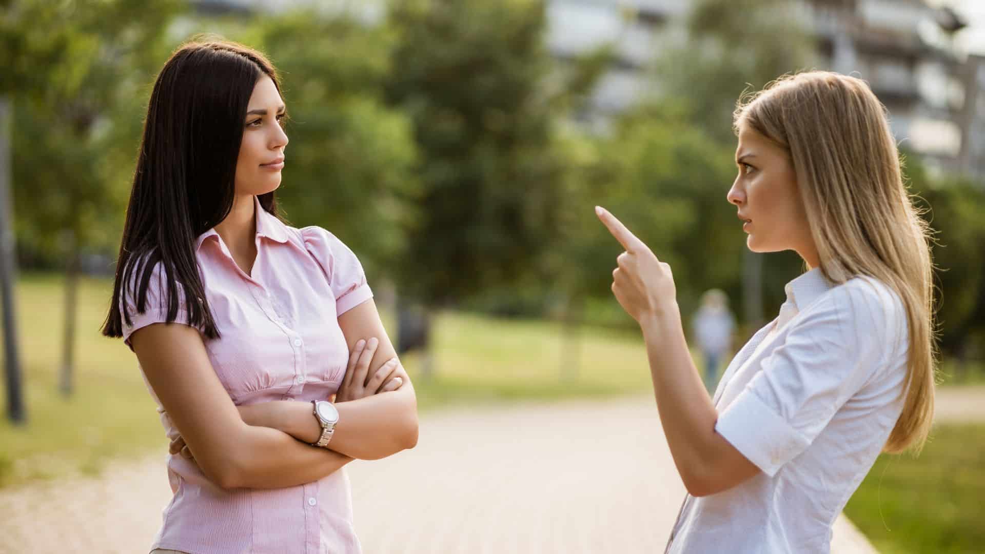 two women arguing