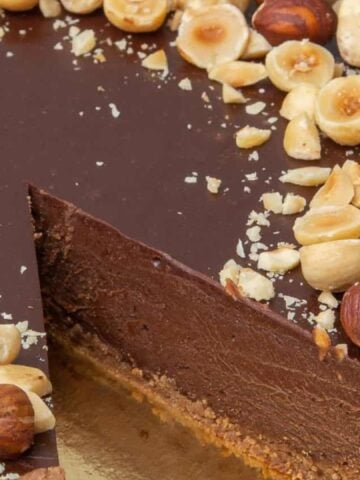Chocolate Hazelnut Tart.