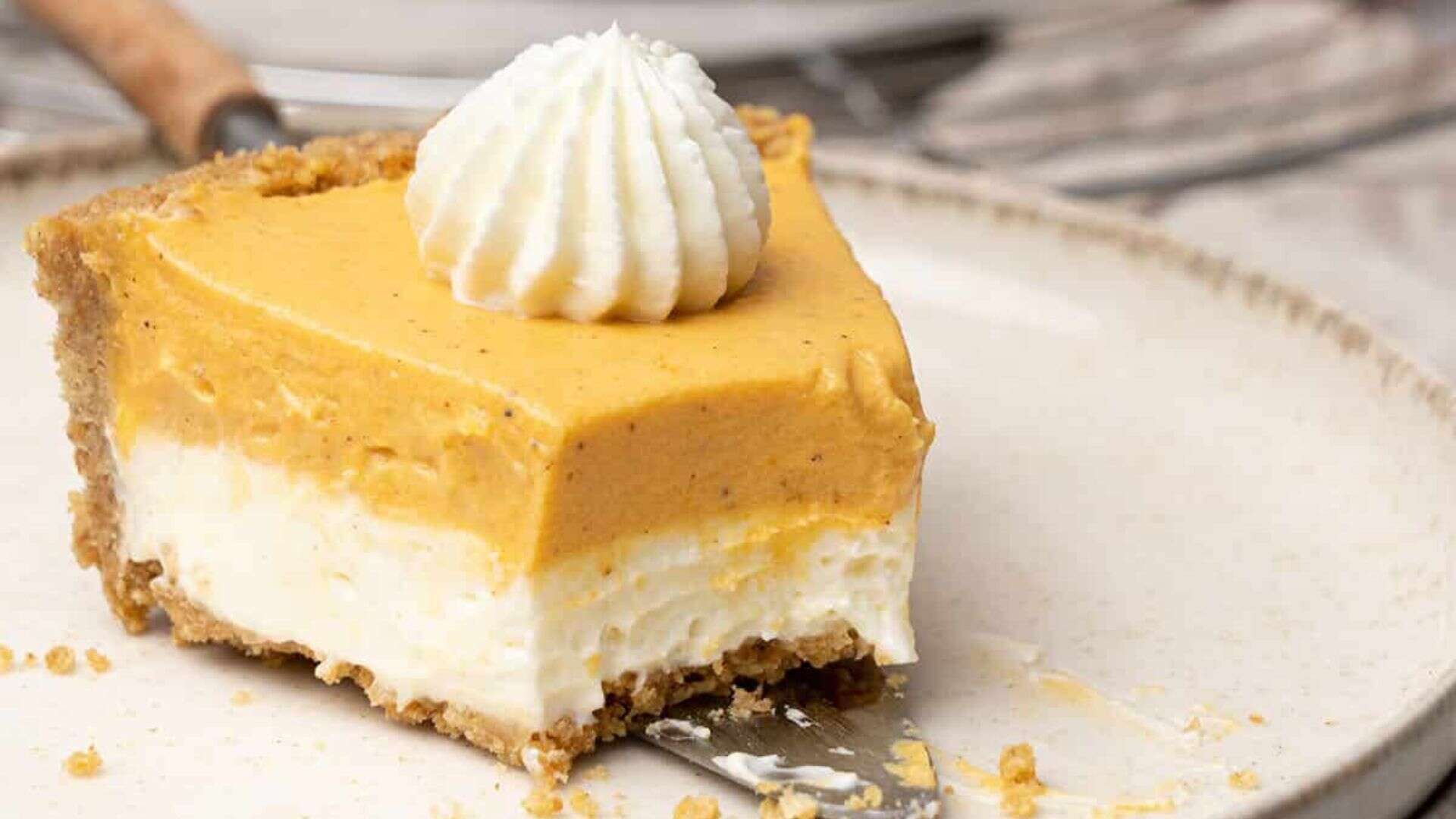 Double Layer Pumpkin Pie.