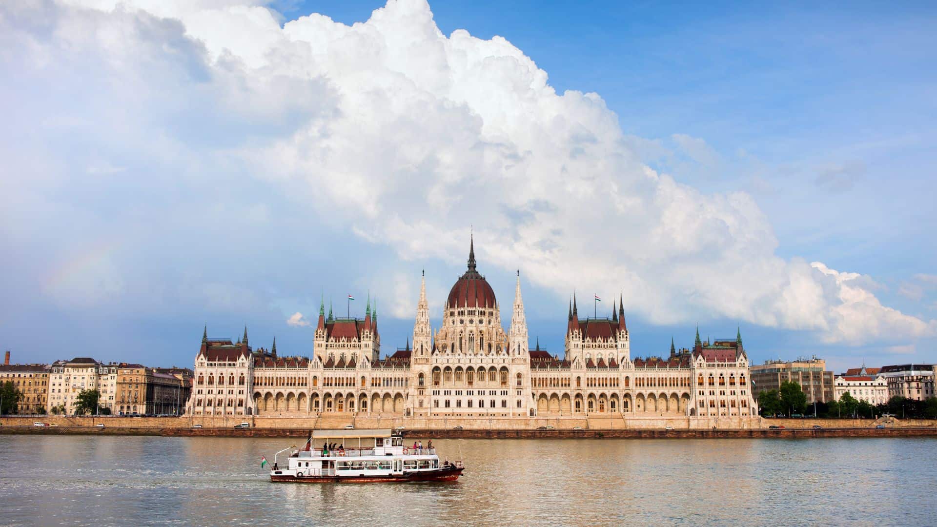 Hungarian Parliament Building in Budapest