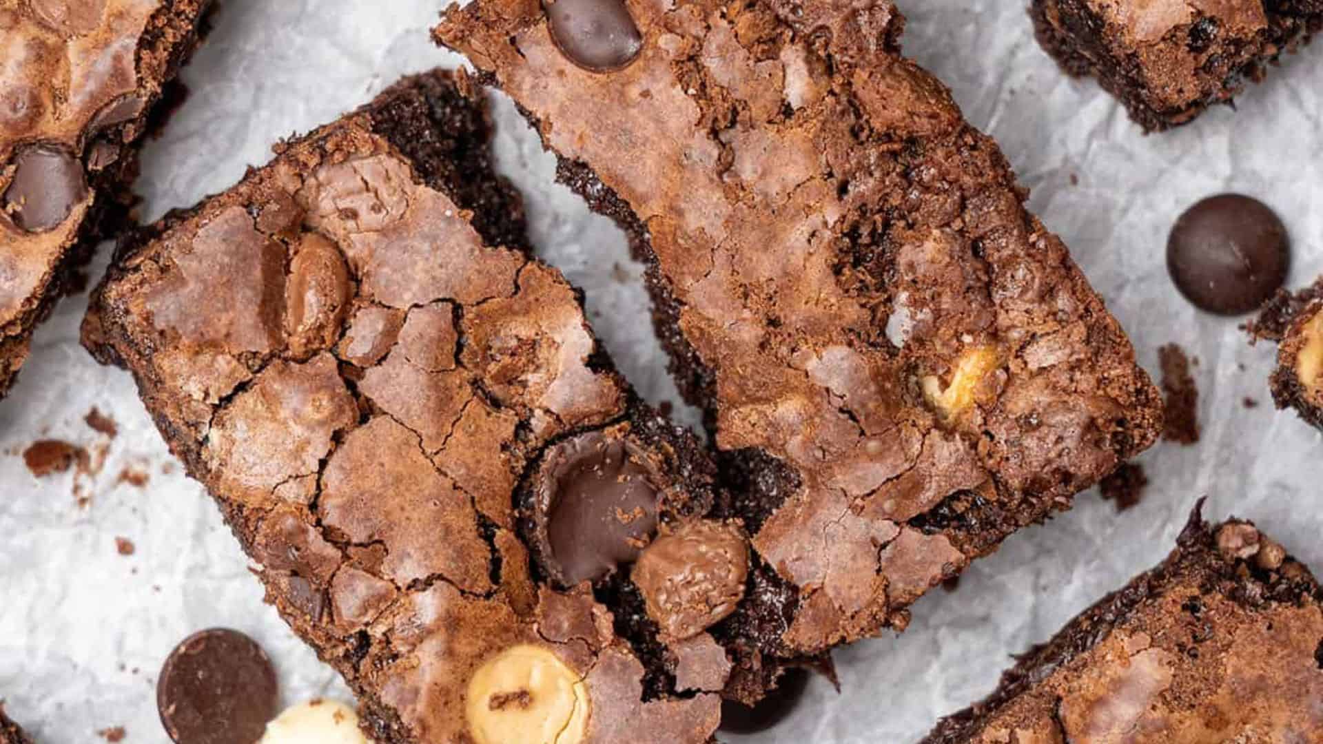 Triple Chocolate Brownies.