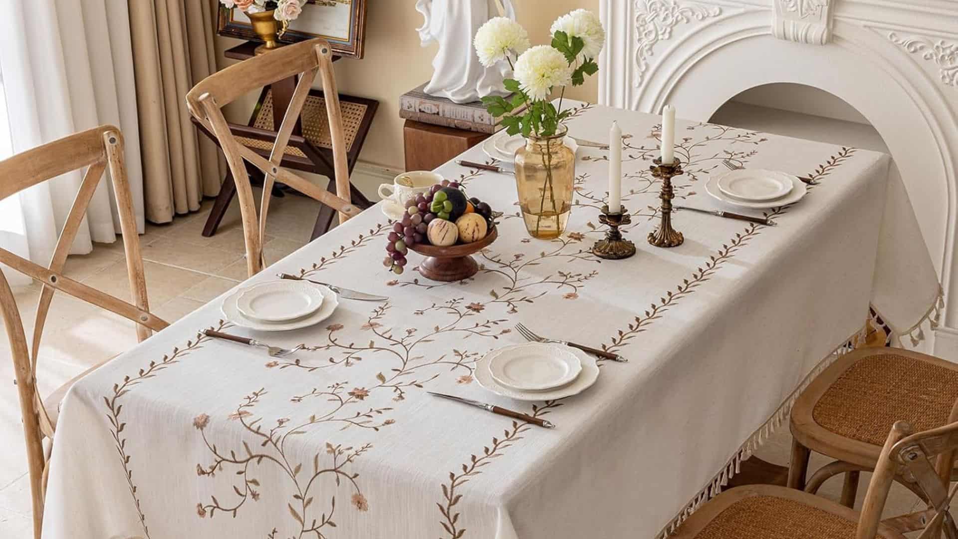floral tablecloth