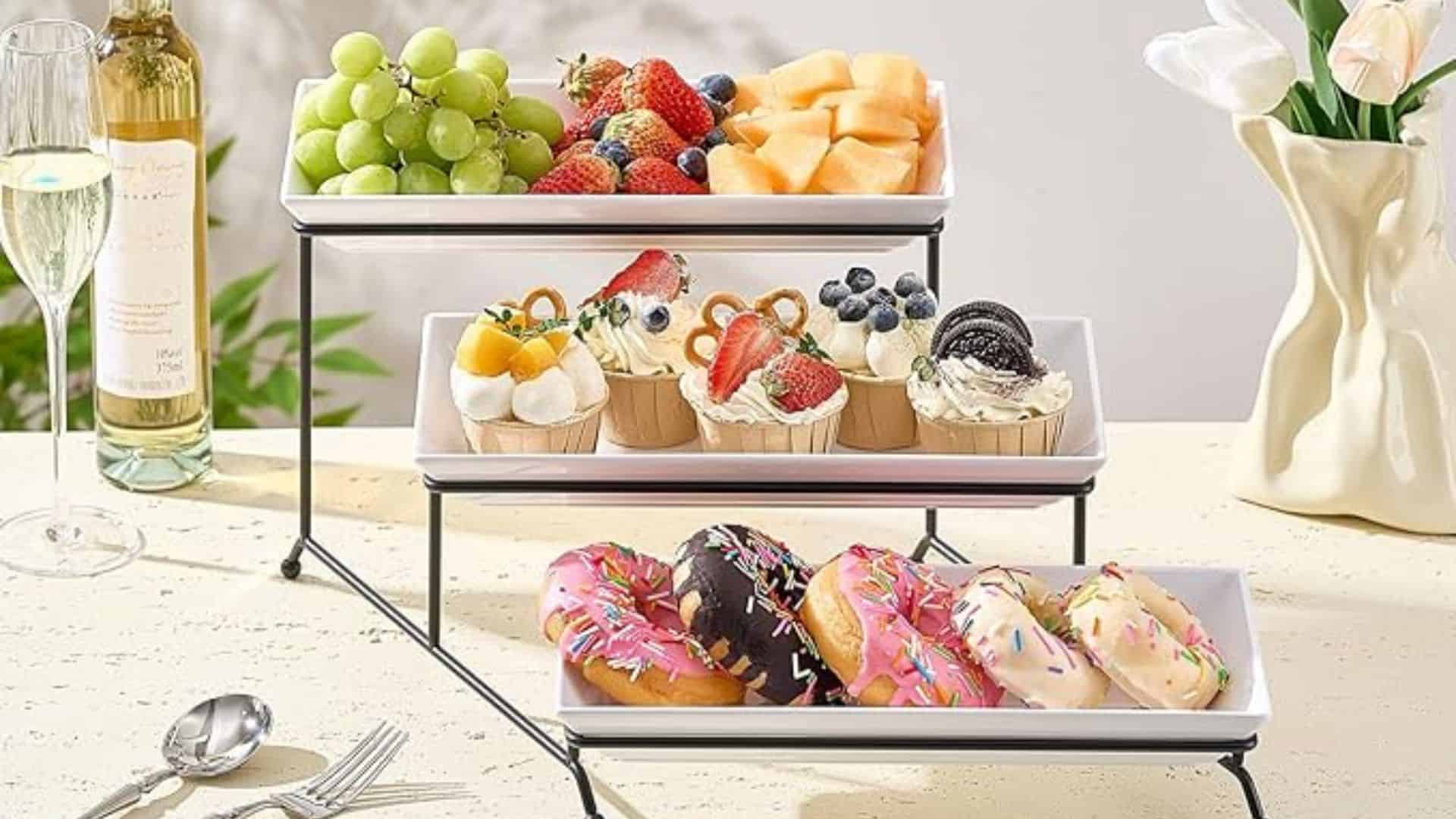 3 tier tray