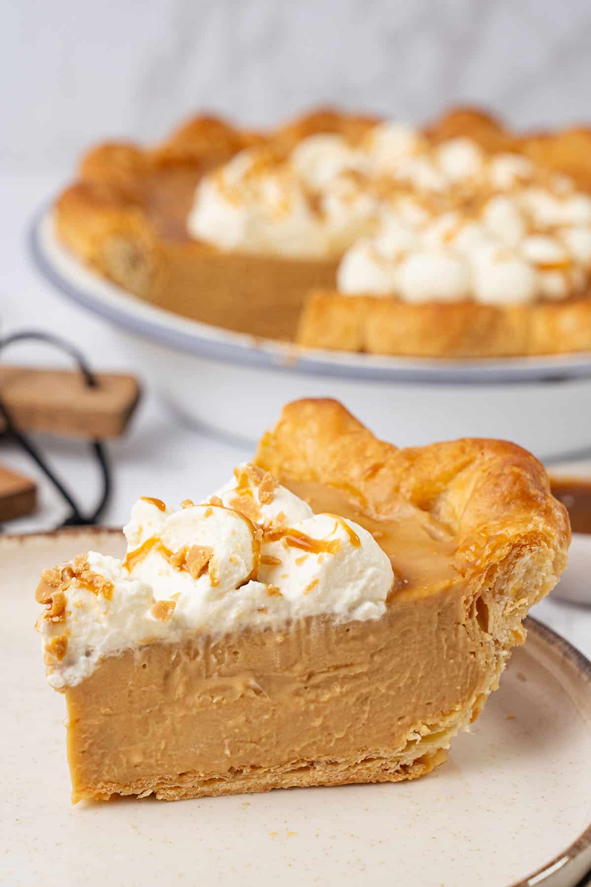 A slice of Butterscotch Pie.