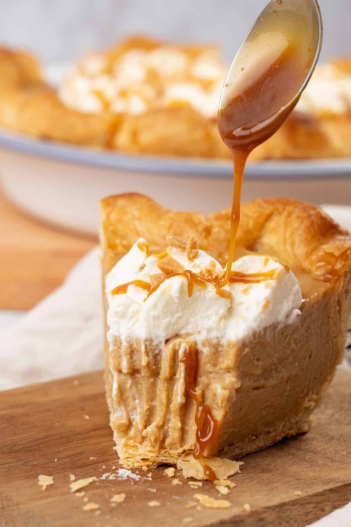 A slice of Butterscotch Pie.