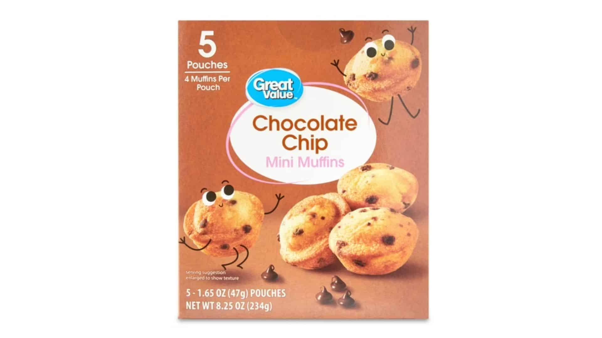 Great Value chocolate chip mini muffins