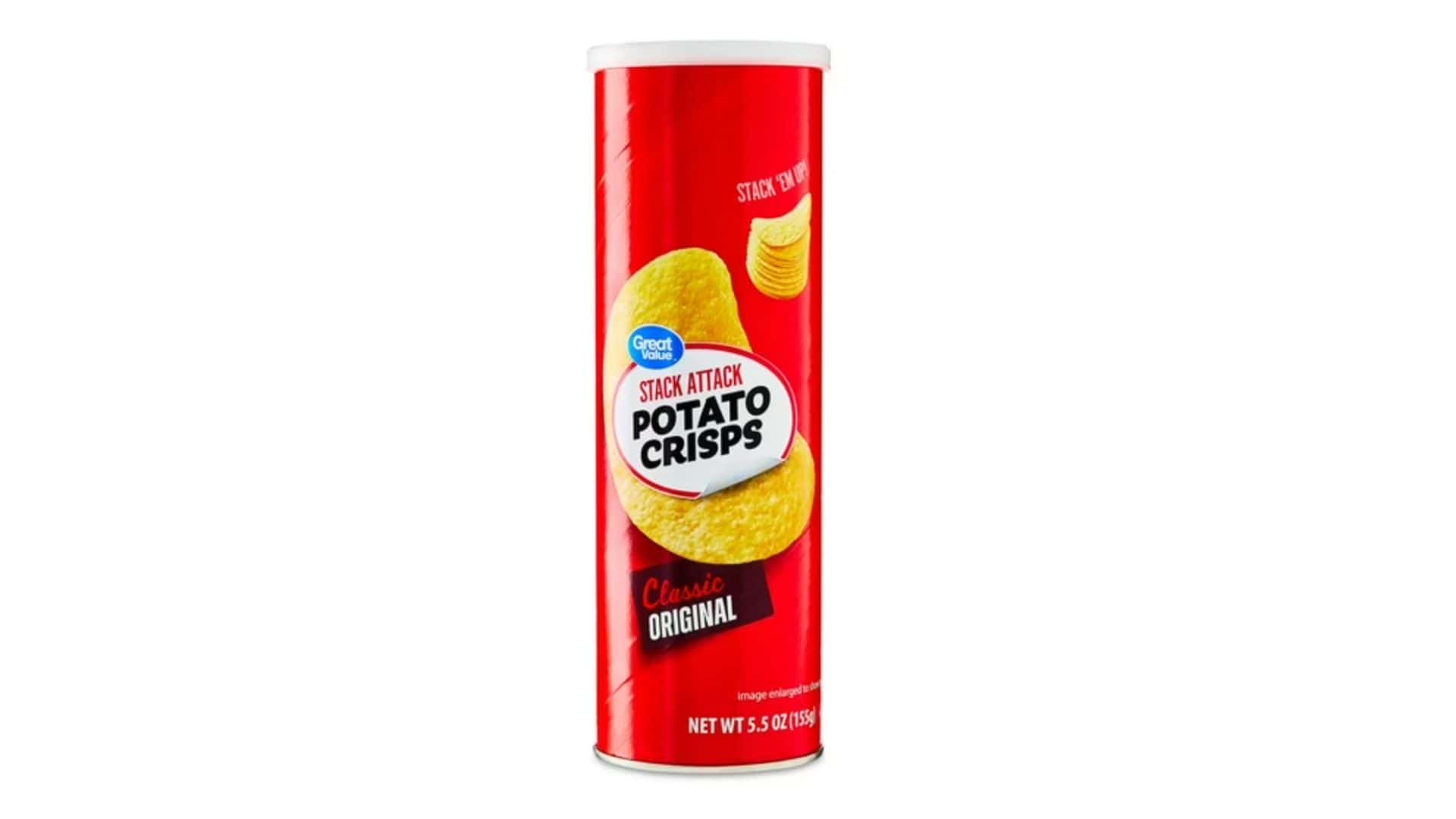 Great Value stack attack original potato crisps