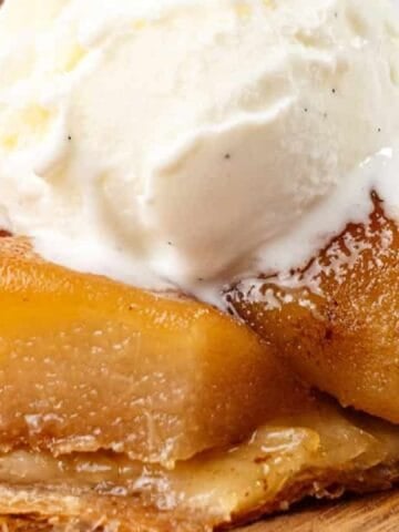 Pear Tarte Tatin.
