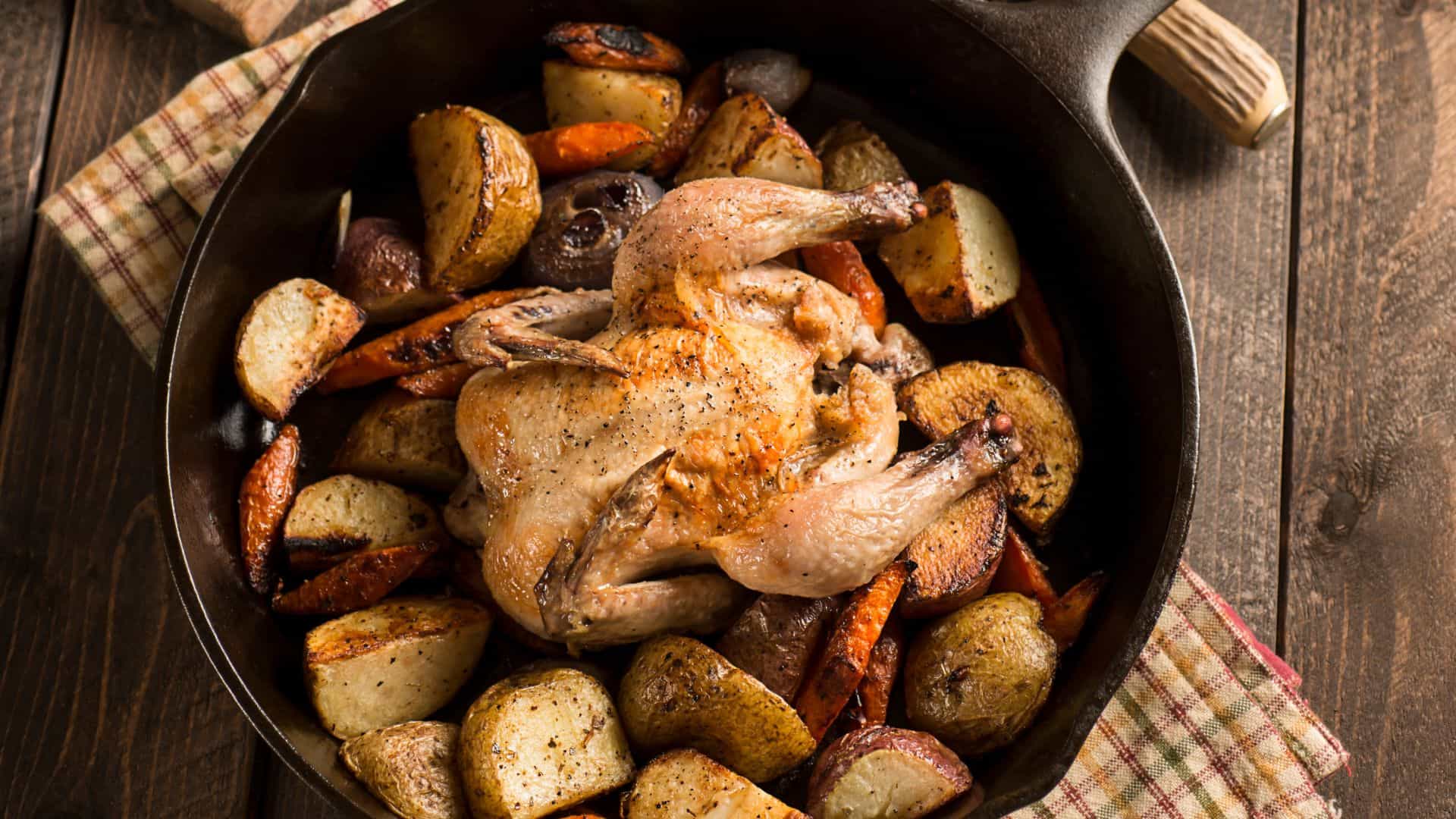cooked cornish hen