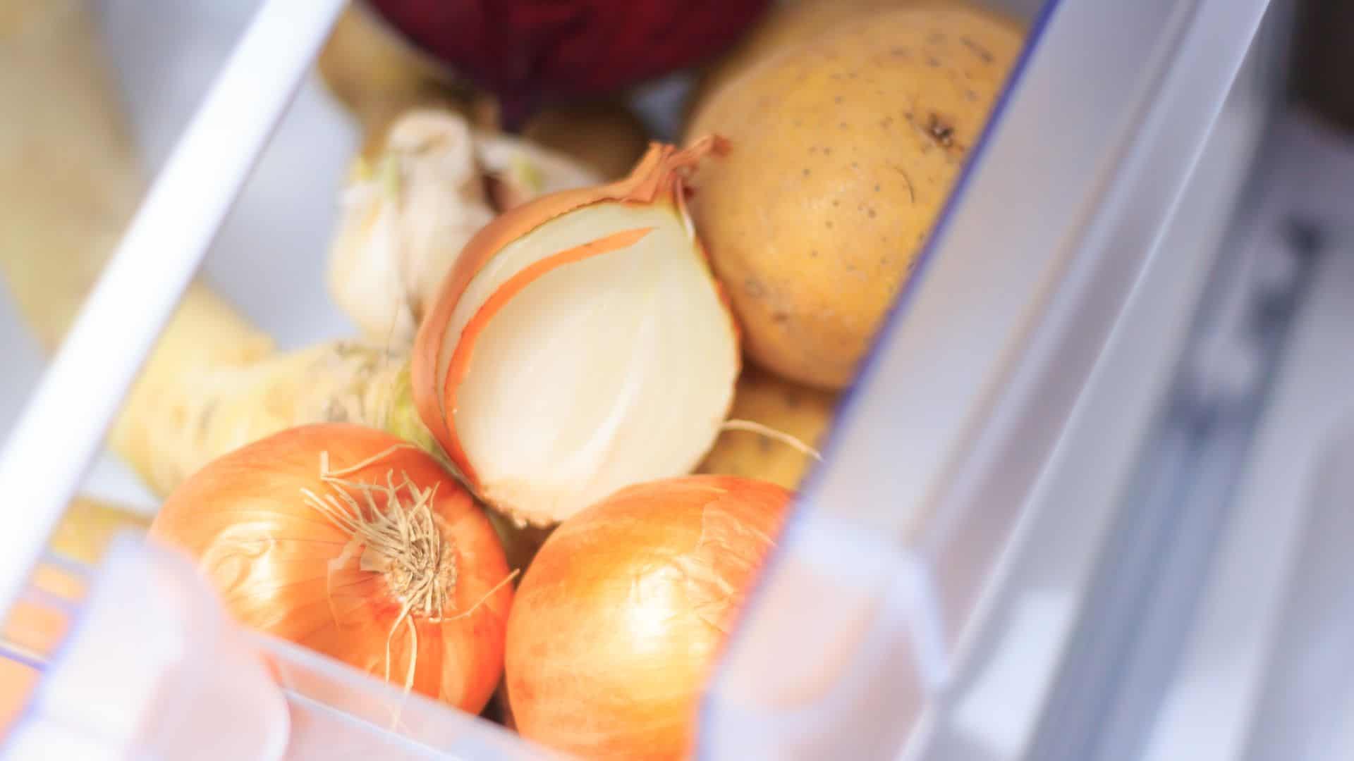 onions in fridge
