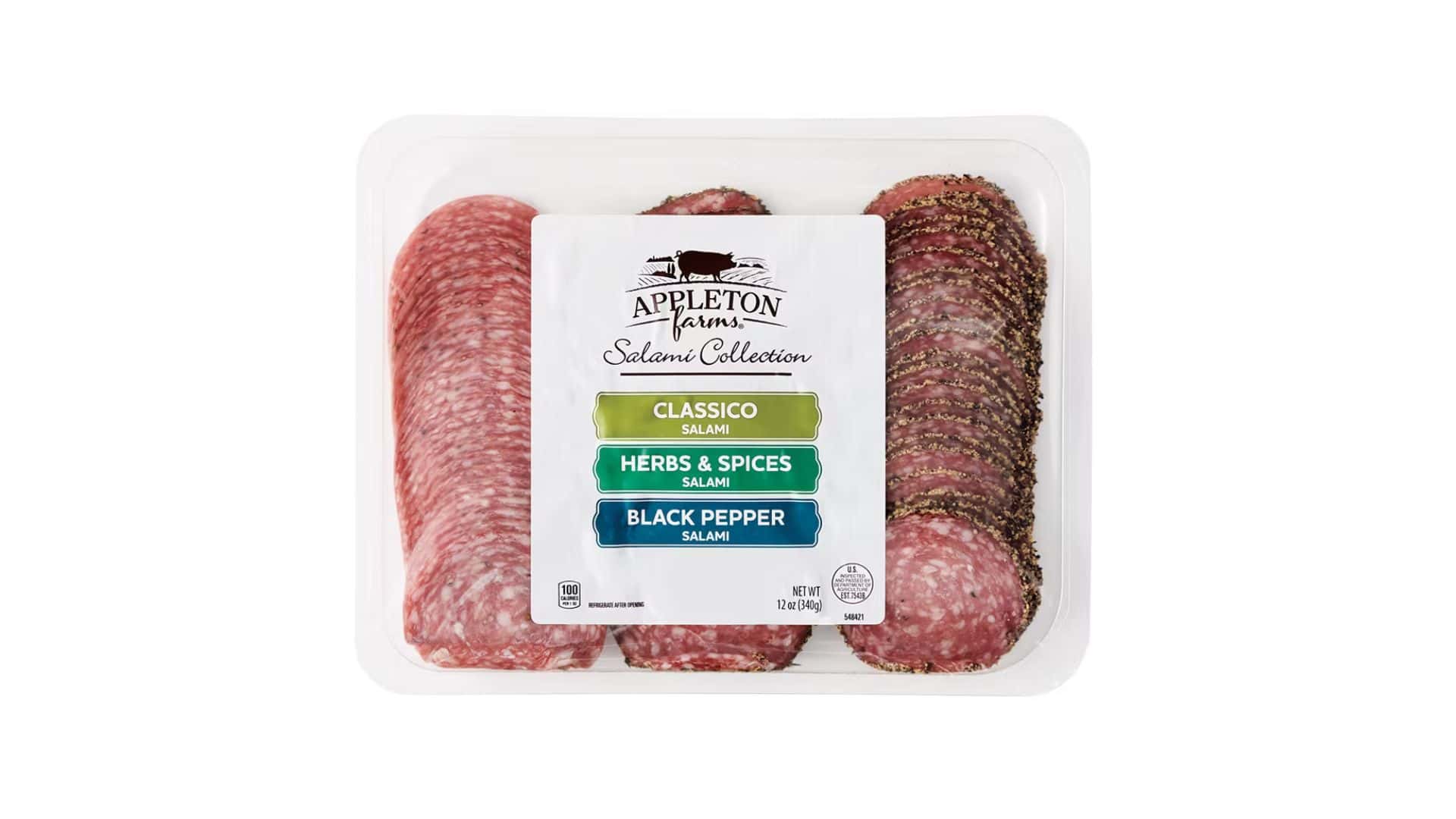 salami collection charcuterie board from Aldi