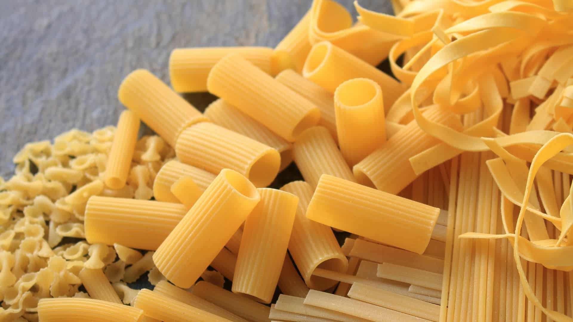 uncooked pasta