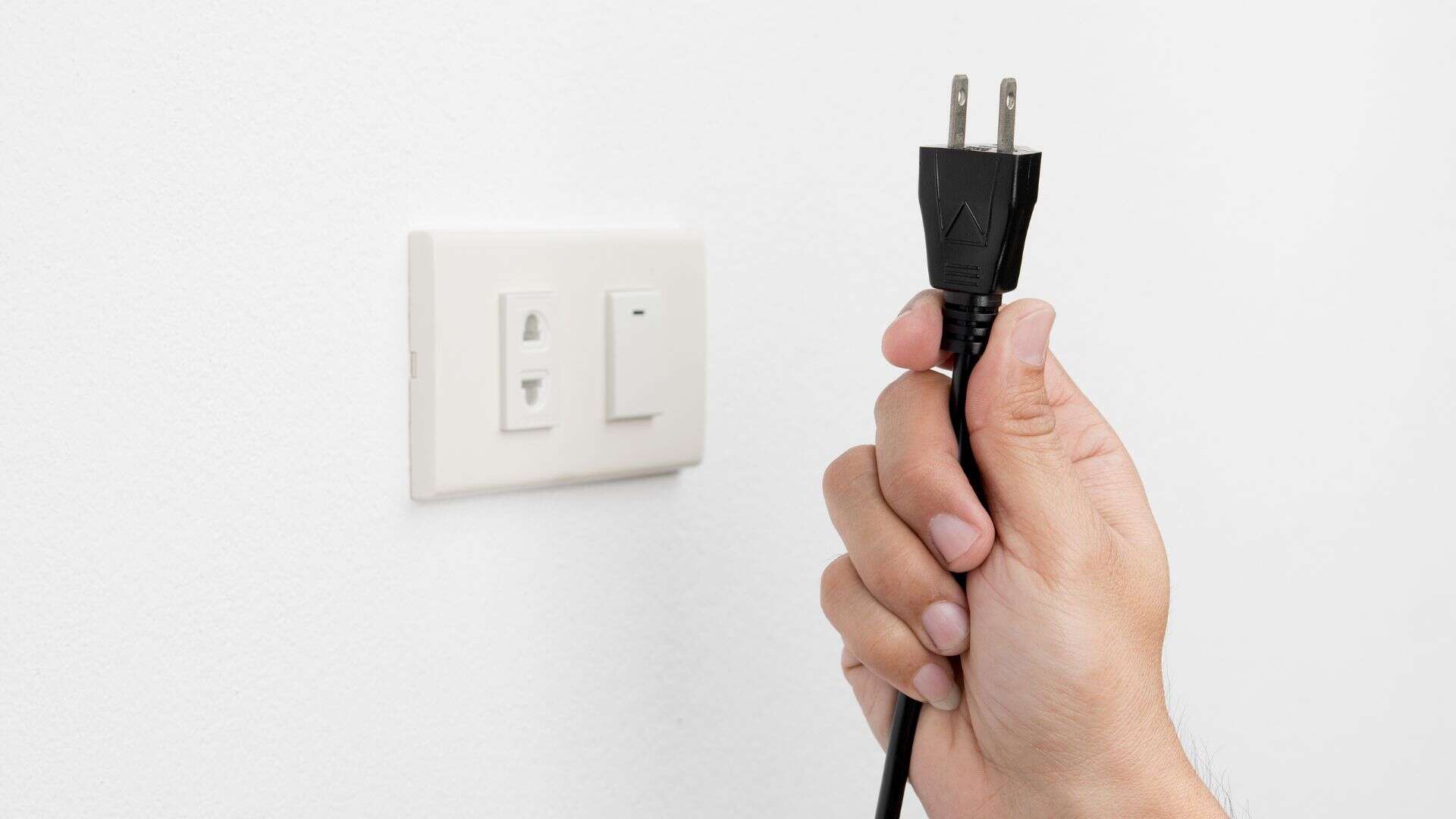 unplugging the power