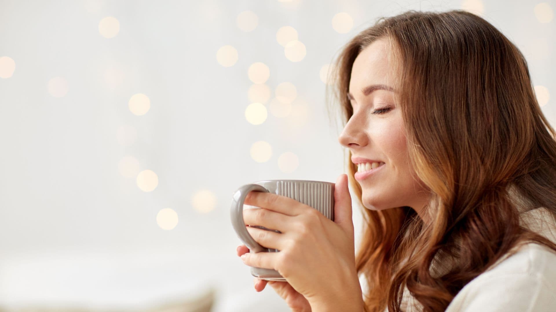 woman enjoying her tea