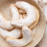 Almond Crescent Cookies.