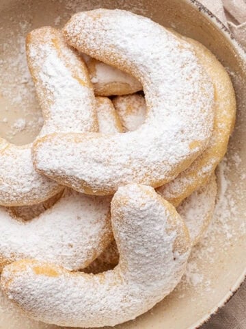 Almond Crescent Cookies.