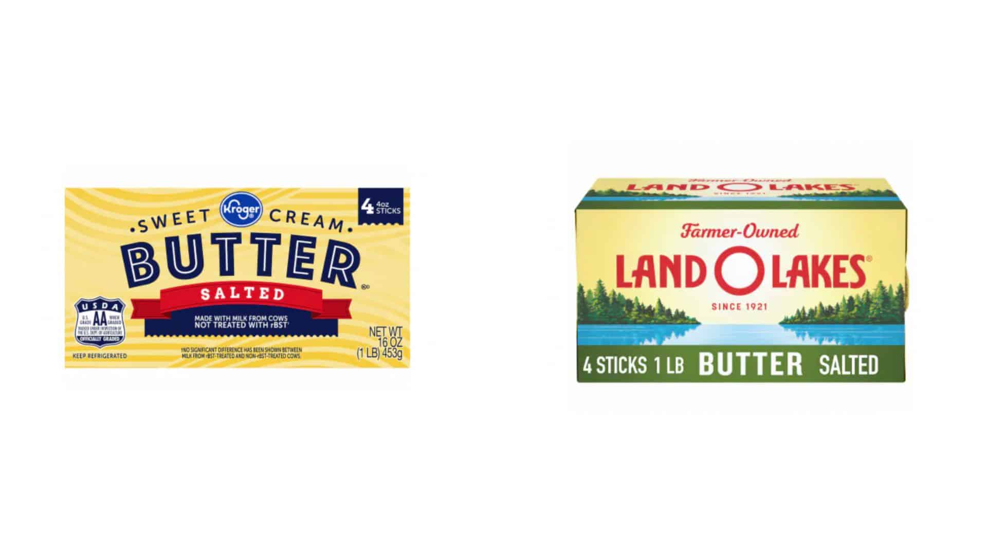 Butter comparison