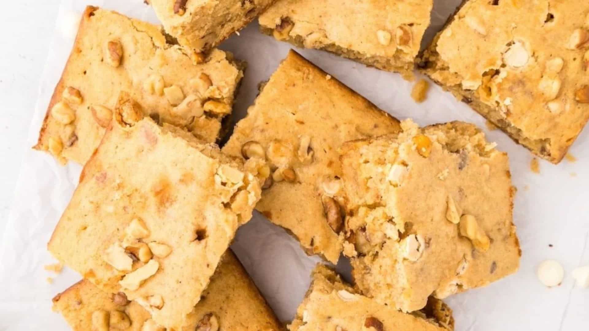Eggnog Blondies.