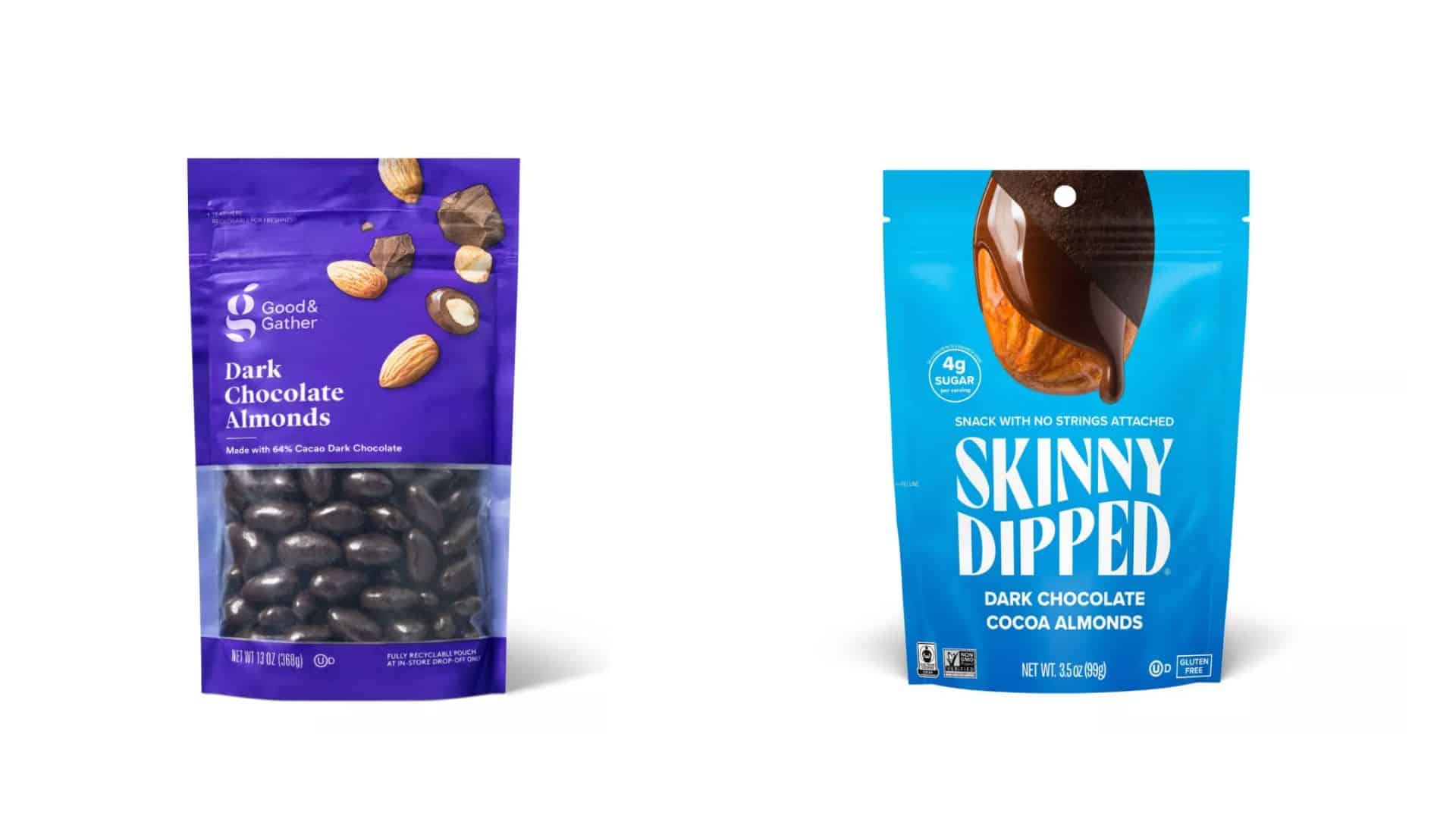 chocolate almonds comparison