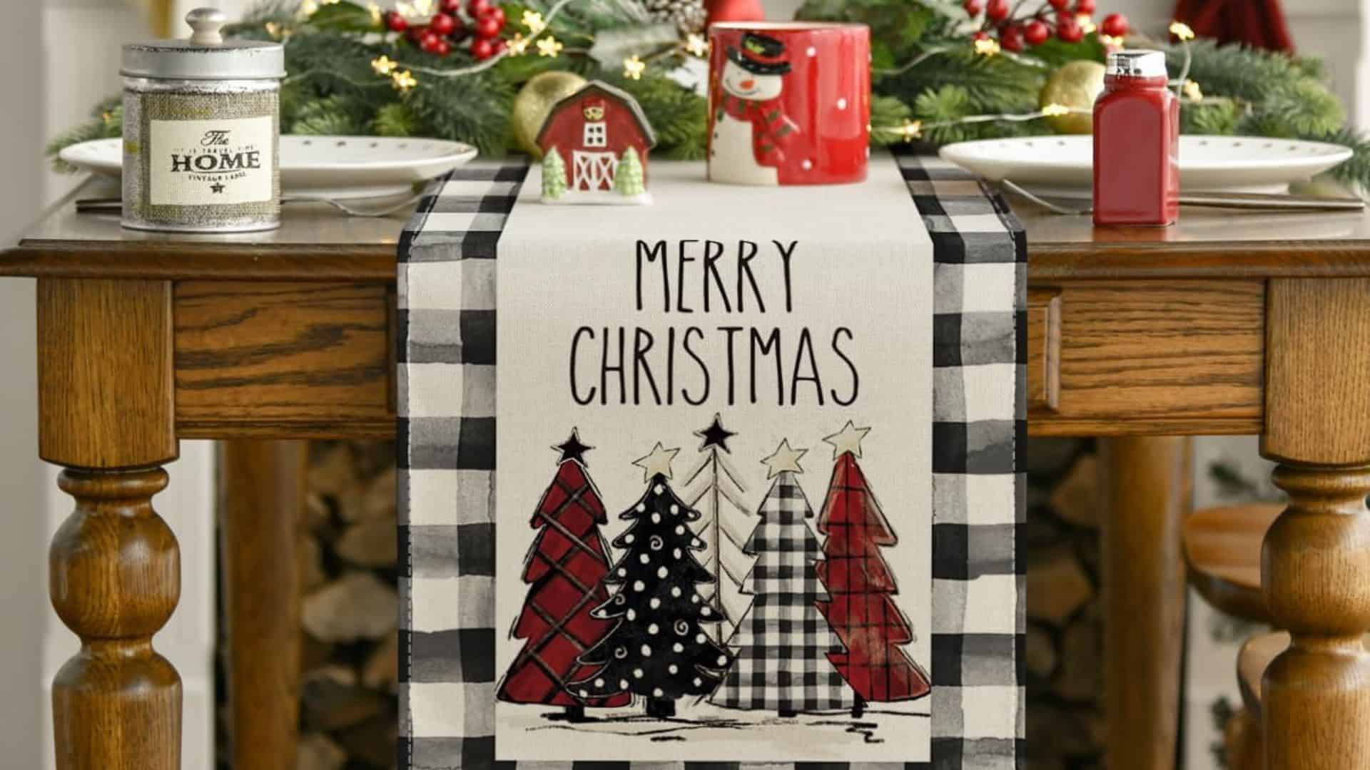 christmas table runner