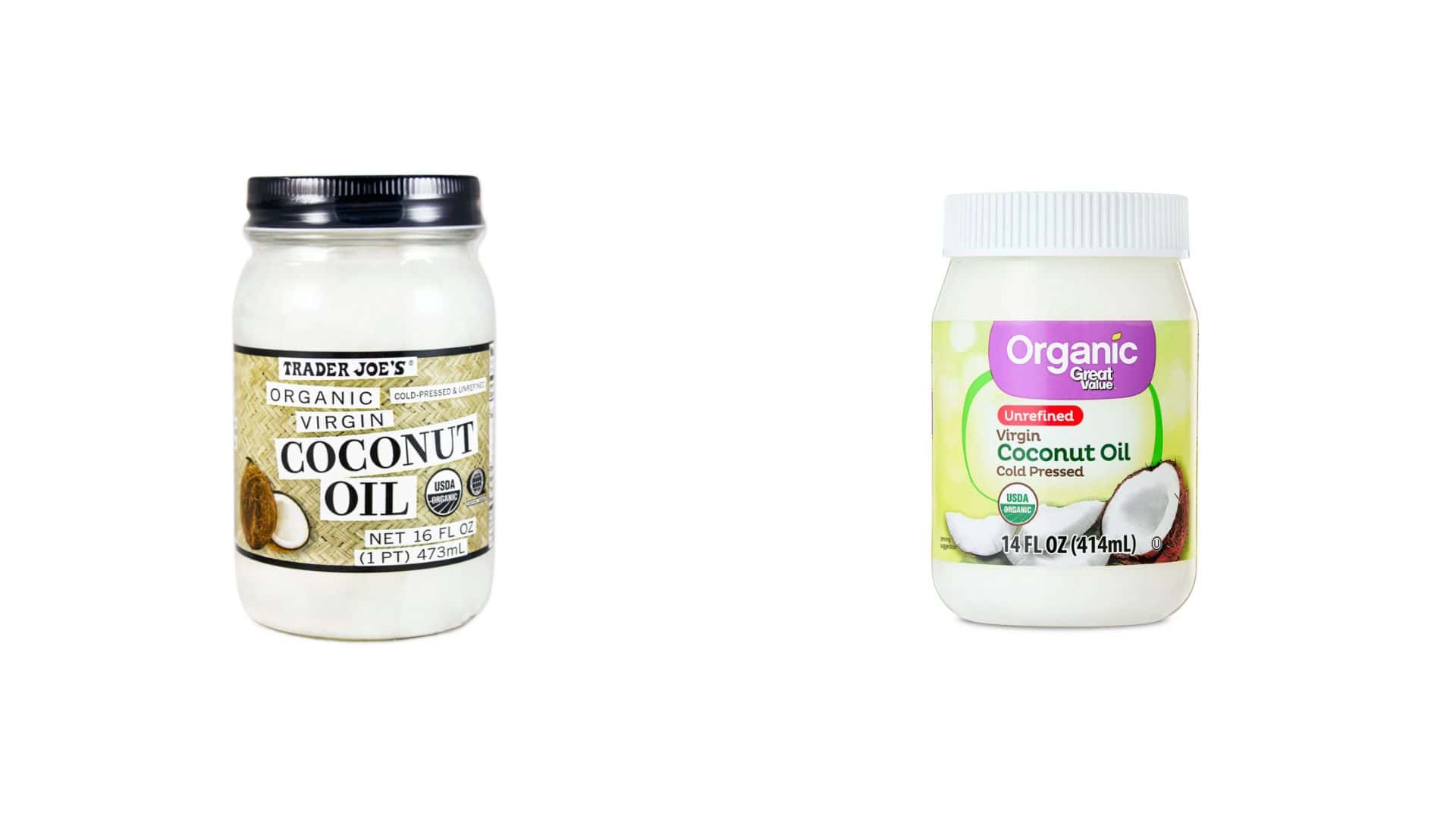 coconut oil comparison