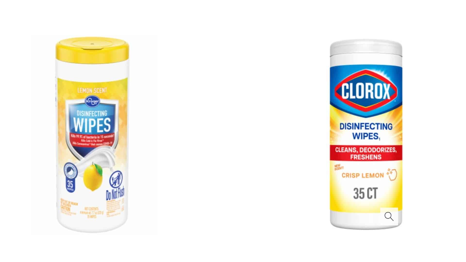 disinfecting wipes