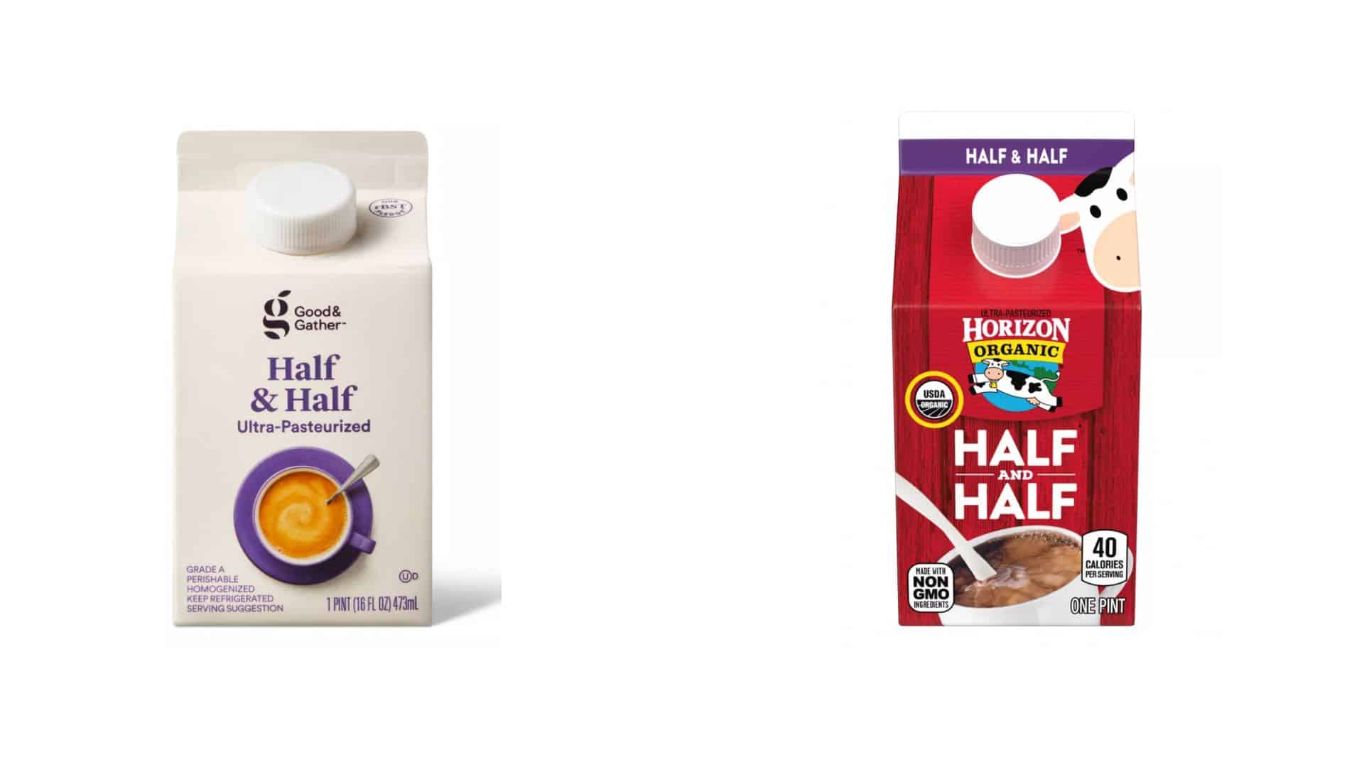 half and half comparison