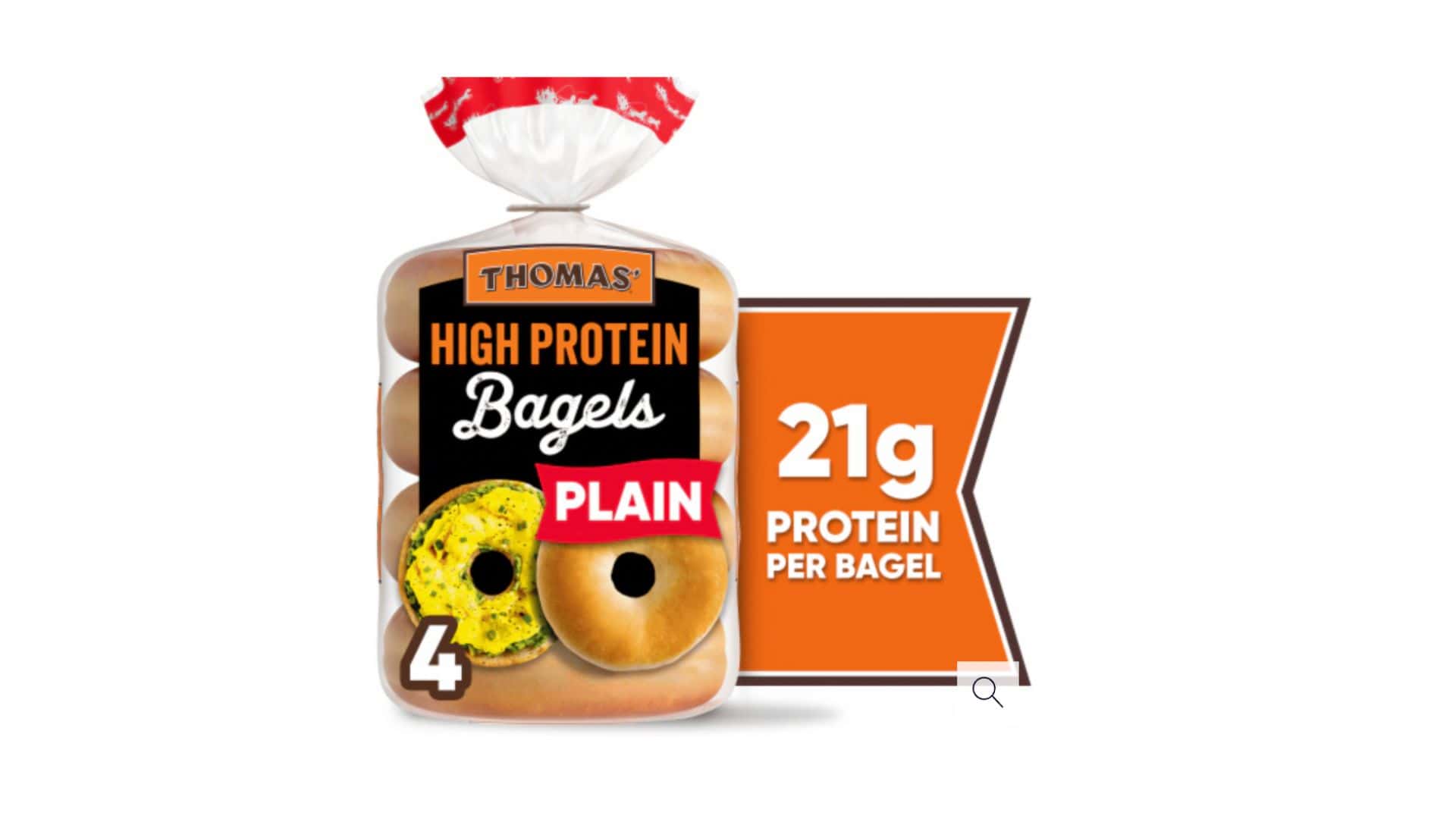 high protein plain bagels