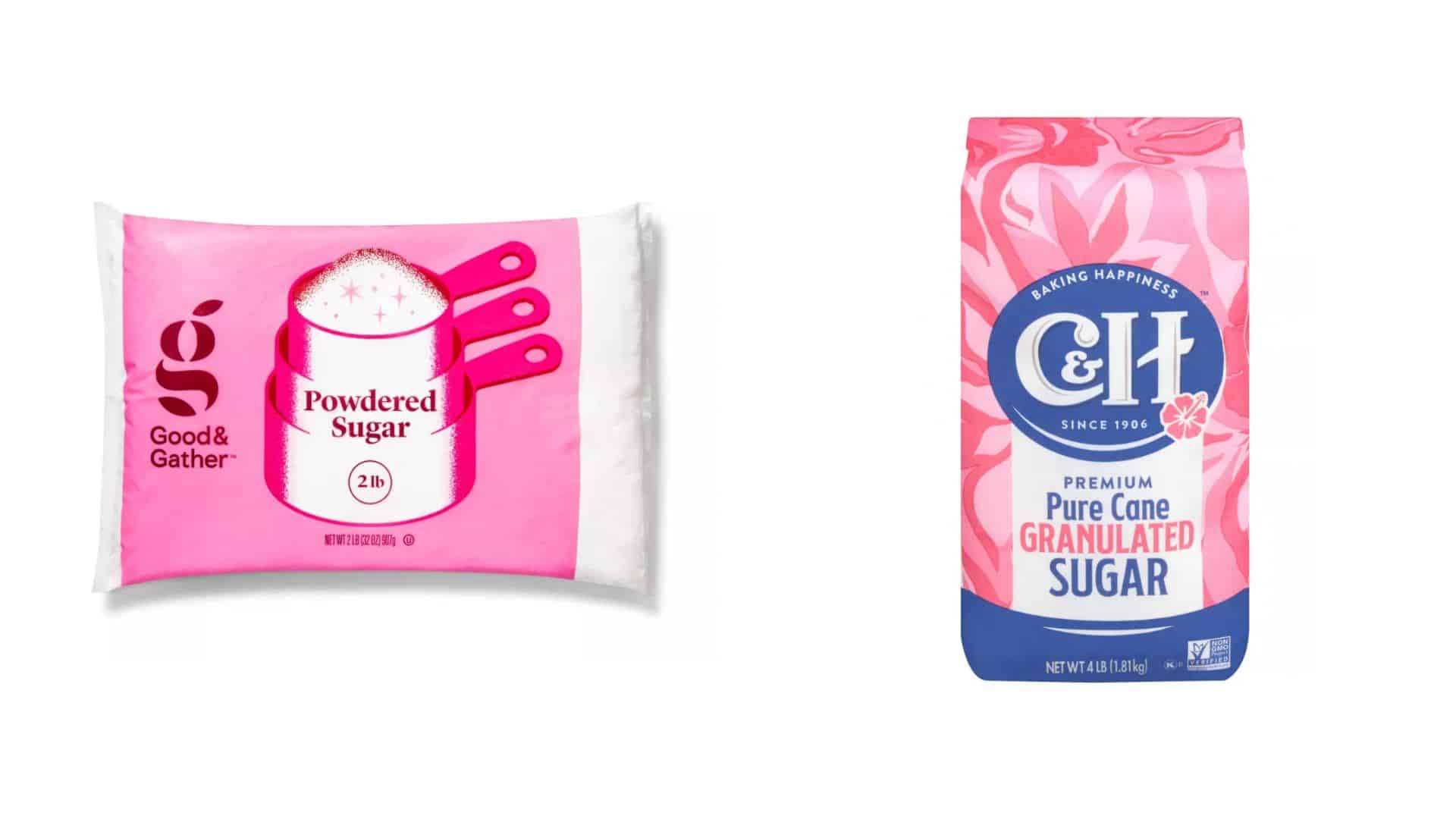 powdered sugar comparison