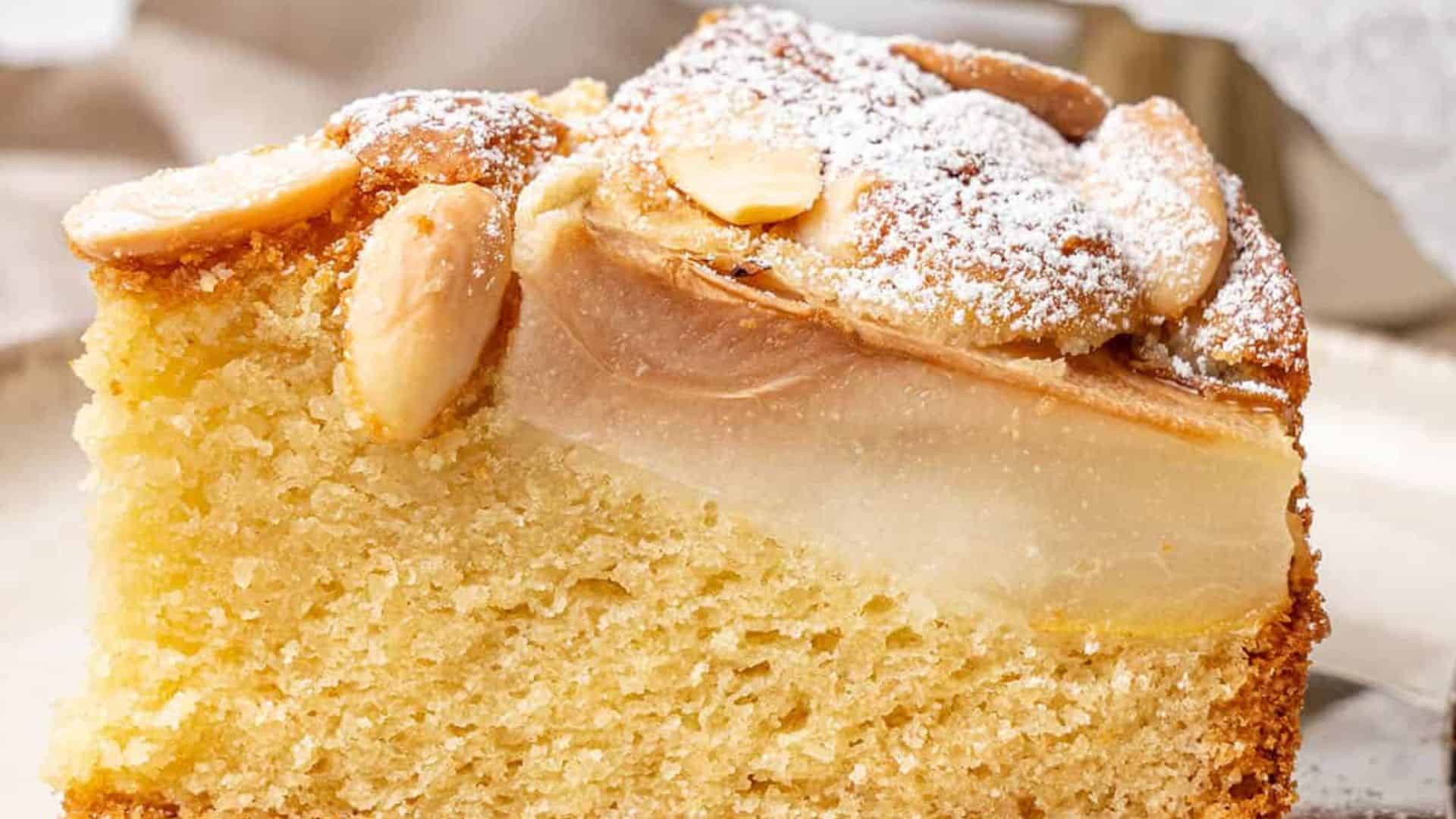 Almond Pear Cake.
