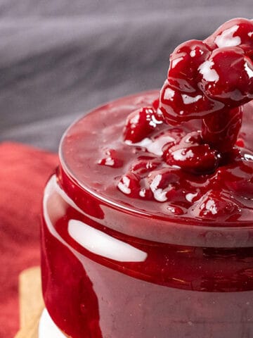 Cherry pie filling.