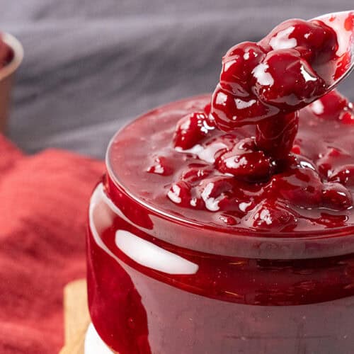 Cherry pie filling.