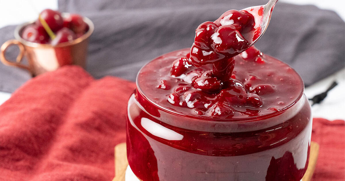 Cherry pie filling.