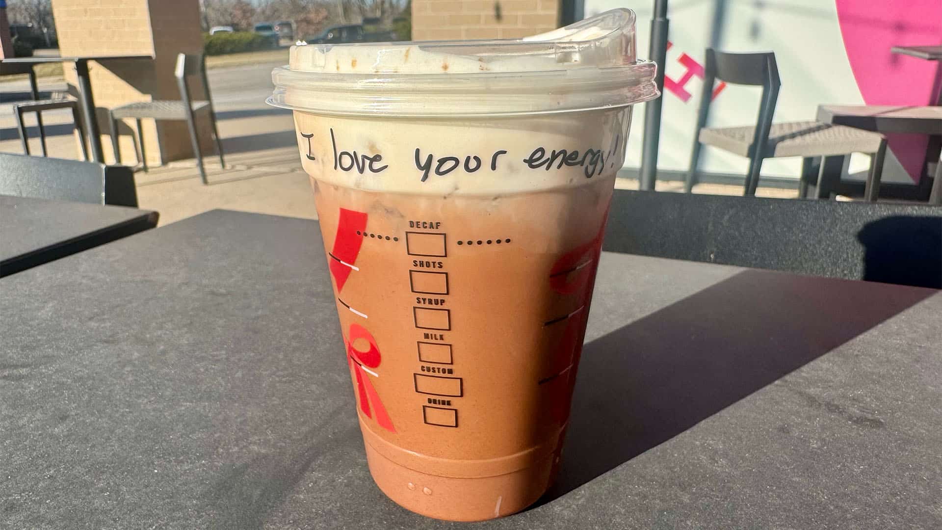 Starbucks Iced Dubai Mocha.
