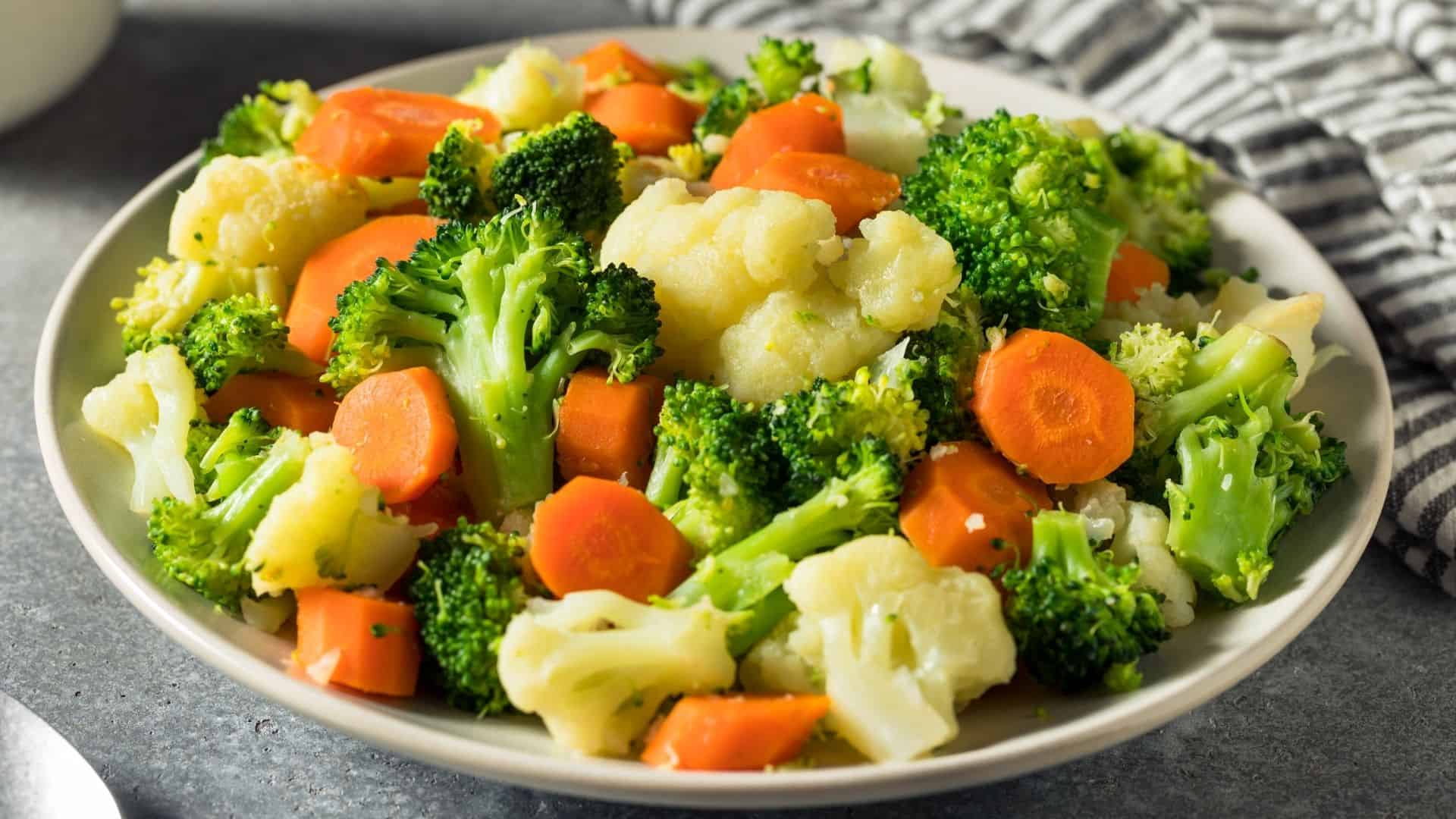 steamed vegetables