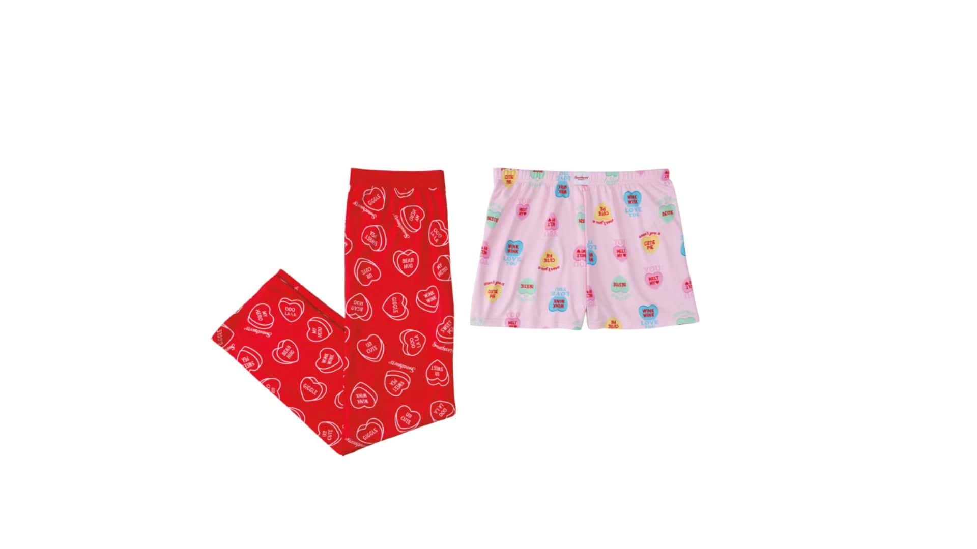 2 Pack ladies sweetheart pajama pants