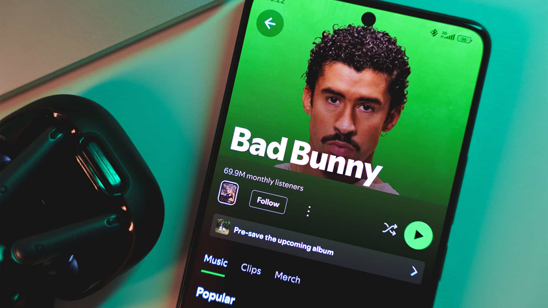 Bad bunny on Spotify