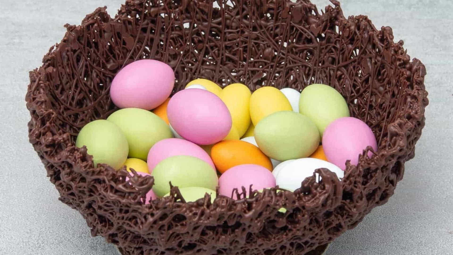 Chocolate Nest for Easter.