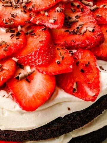 Chocolate Strawberry Cake.