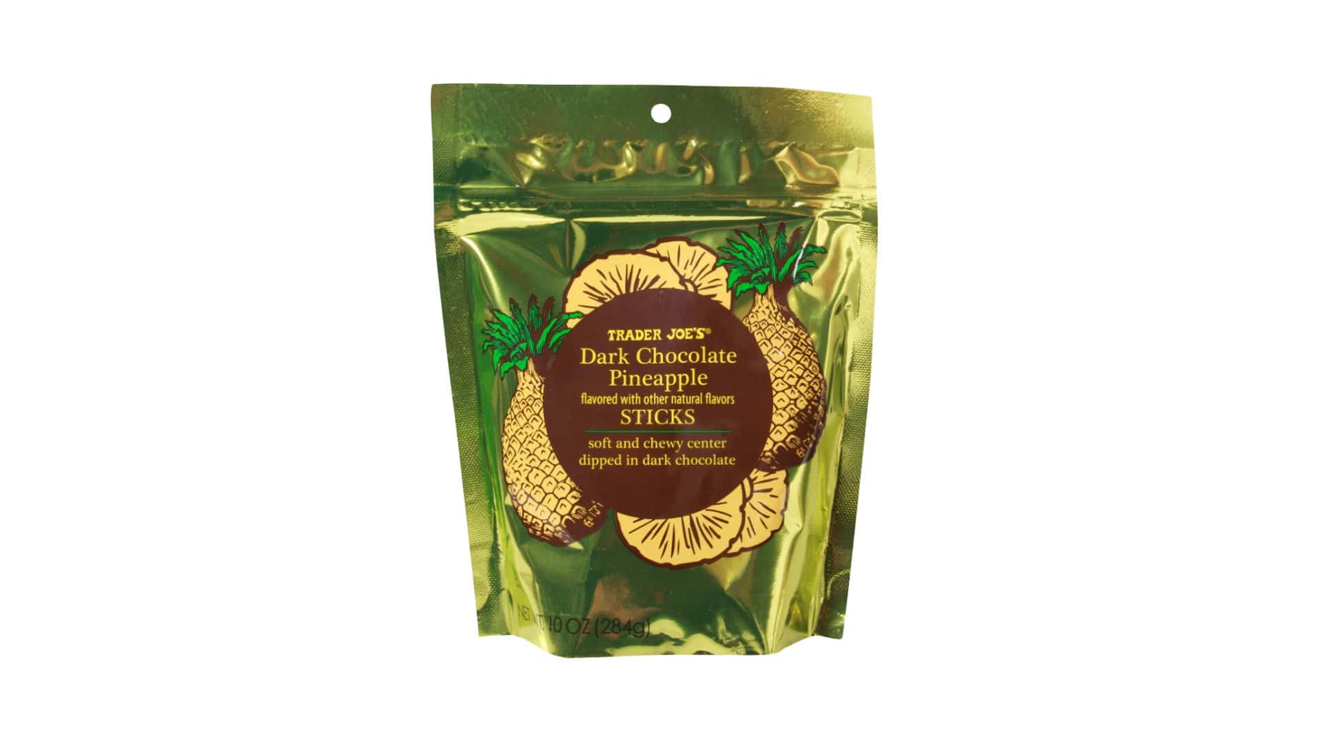 Dark chocolate pineapple sticks