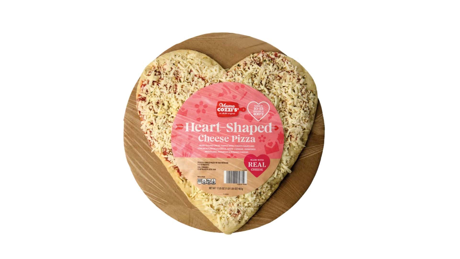 Heart shaped pizza