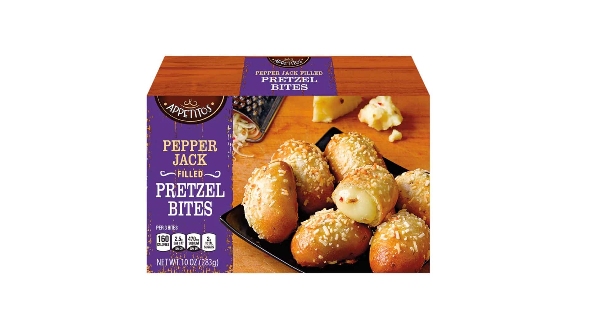 Pepper jack filled pretzel bits
