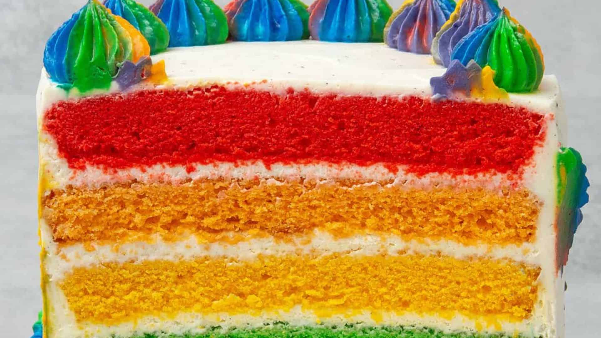 Rainbow Cake.