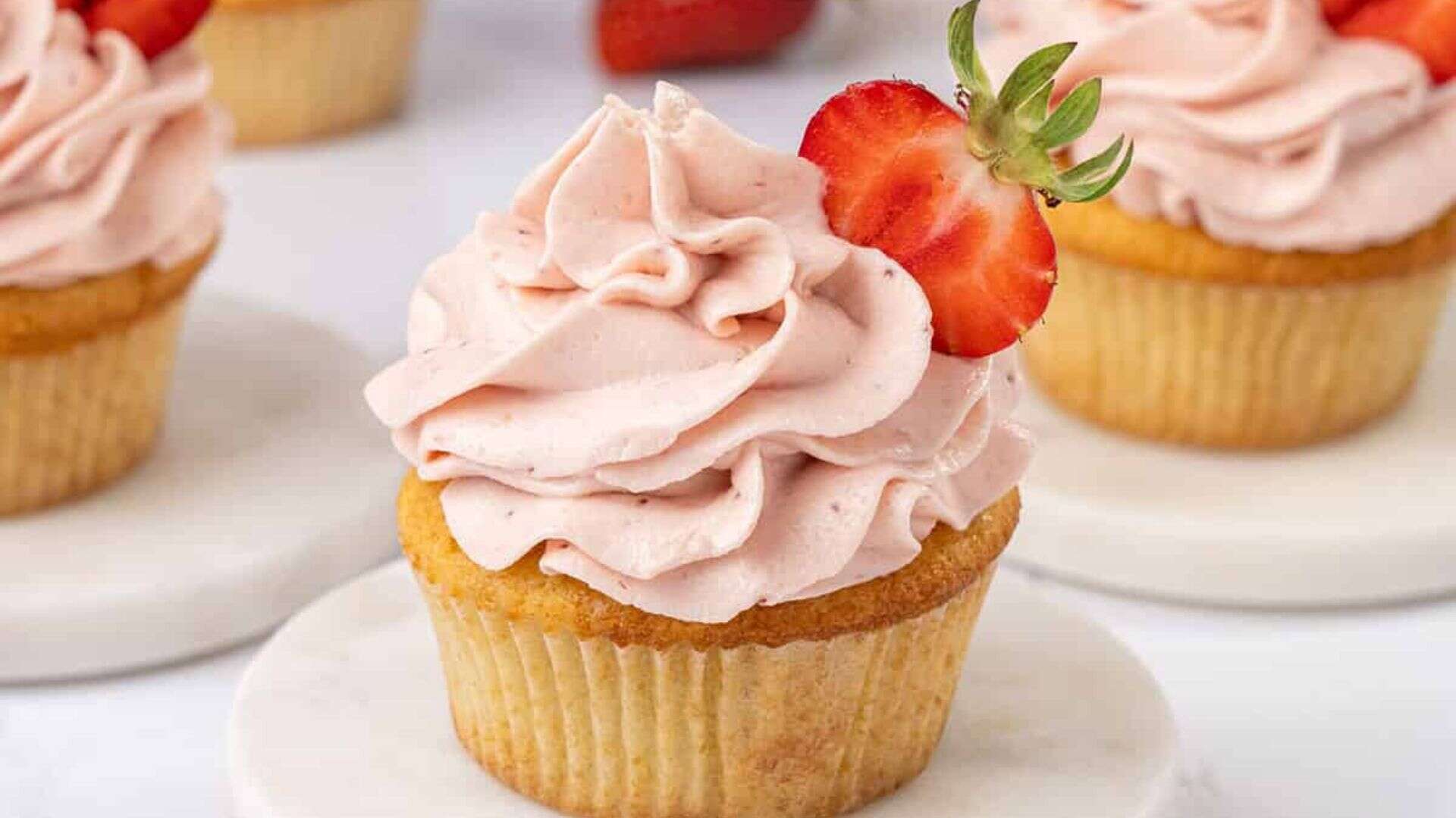 Strawberry Cupcakes.