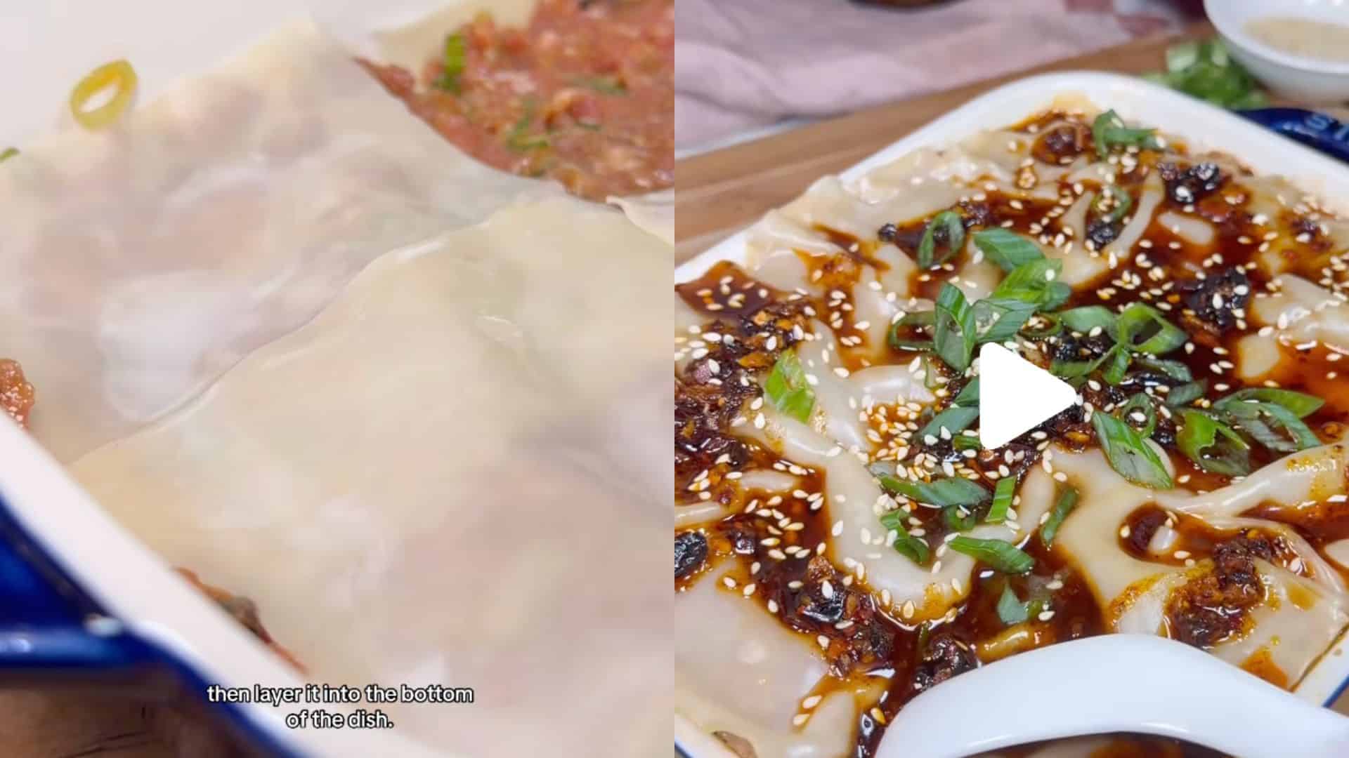 dumpling lasagna