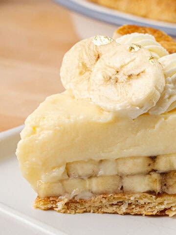 A slice of Banana Cream Pie.