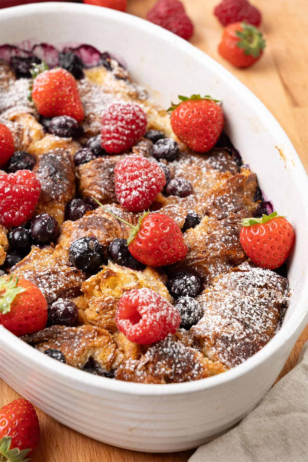 Croissant French Toast Casserole.